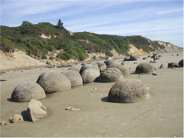 The Moeraki Boulders - really weird!
