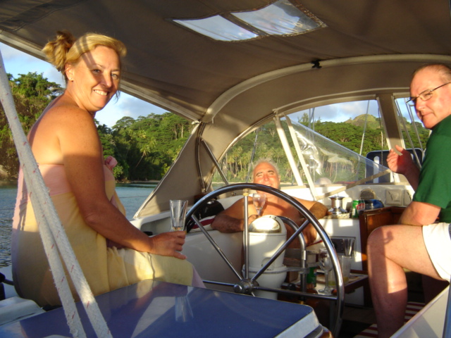 Carol & Trevor join us in Papeete, Tahiti.
