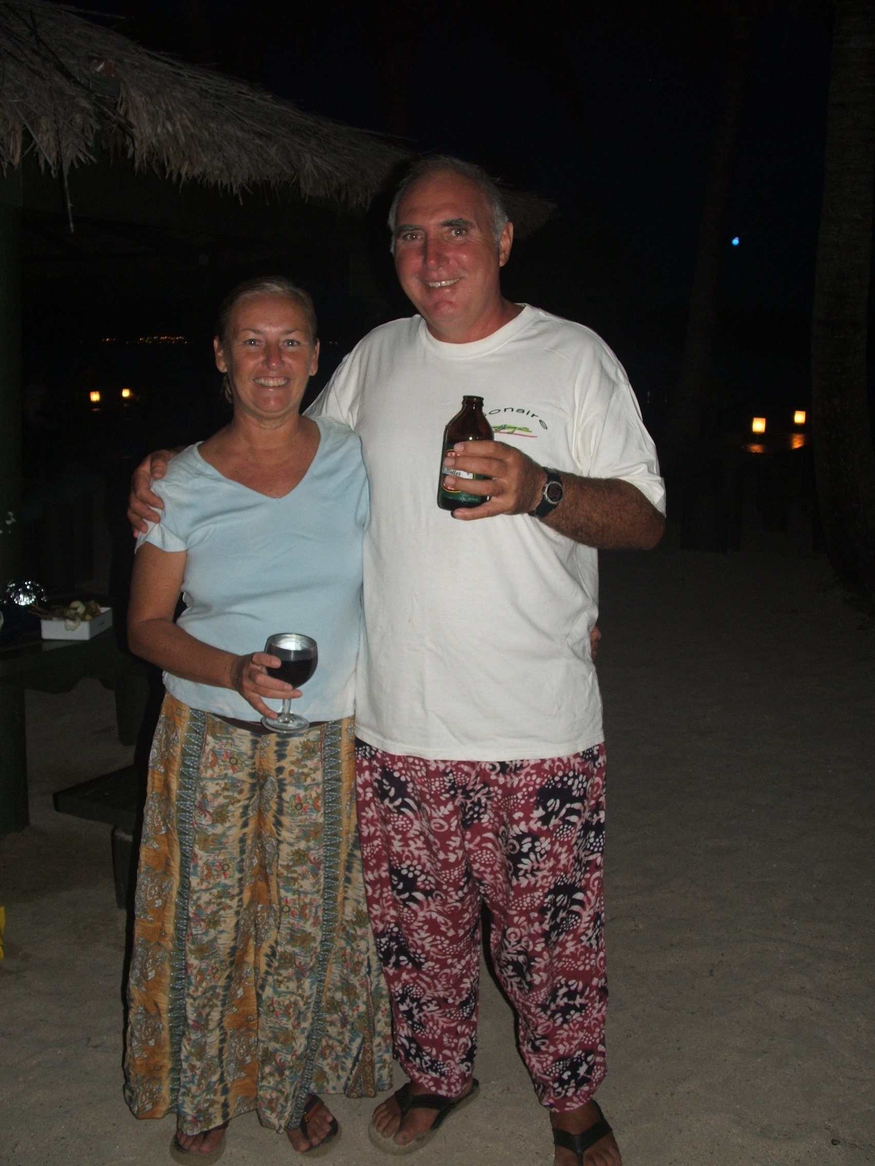 Celebrating our return to Musket Cove - by yacht this time!
