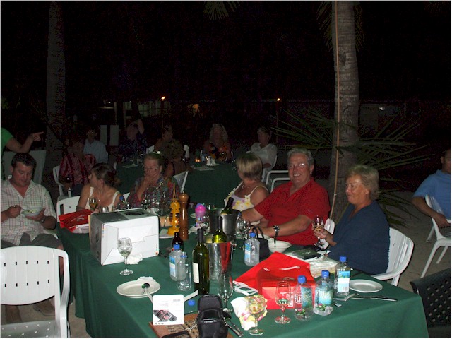 The Hall family (from left) James, Liz, Betty, Robyn and Bill at the prize giving dinner...

