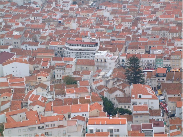 The town is very typical with its terracotta roof tiles.