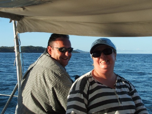 Kim & Cal are there for their honeymoon!