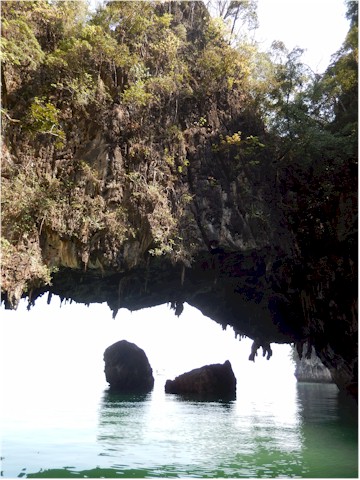 ... and the caves are awesome to explore by dinghy.
