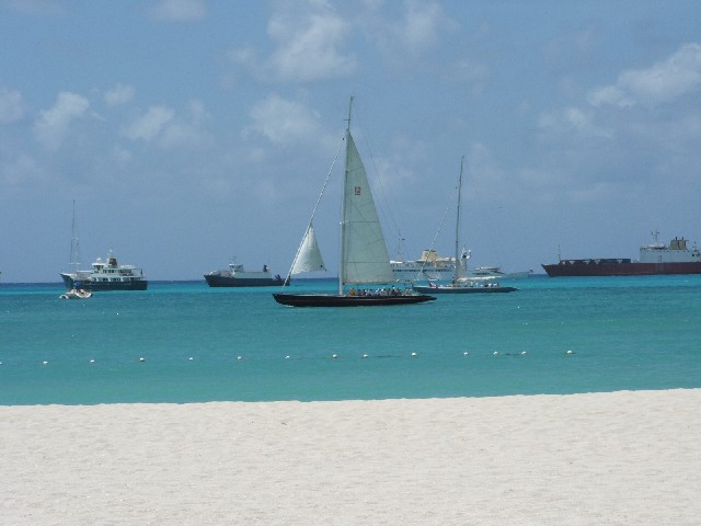 Philipsburg, the capital of St Maarten.
