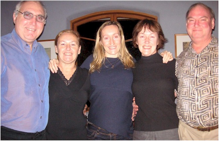 Carol & Trevor and Pippa with us at Earthsong Lodge, Great Barrier Island.