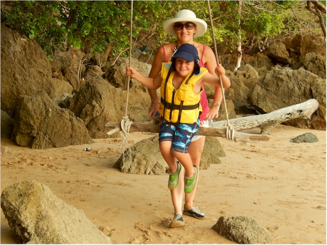 Next morning we set off on our tour of Phang Nga Bay, stopping mainly at deserted islands...
