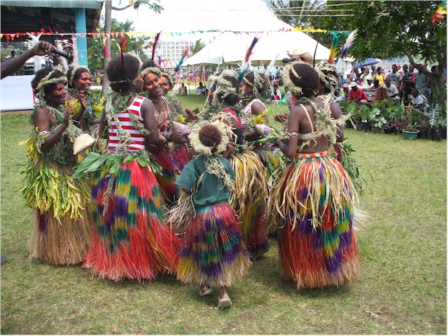 Tanna Island dancers.
