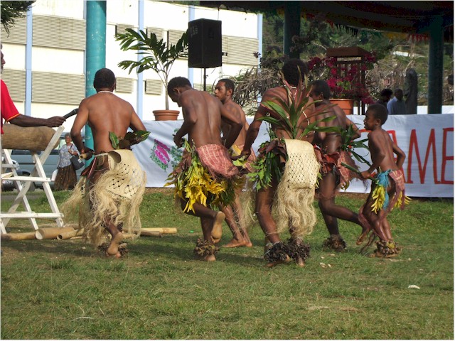 Malekula Island dancers.
