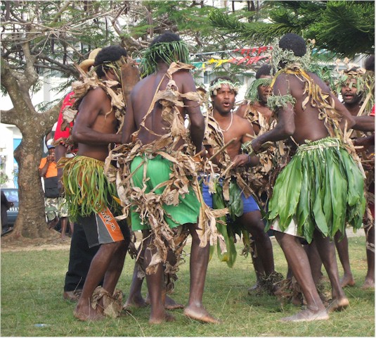 Dancers from Espiritu Santo.
