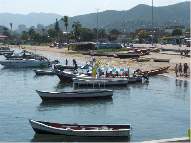 The local fishing boat harbour.
