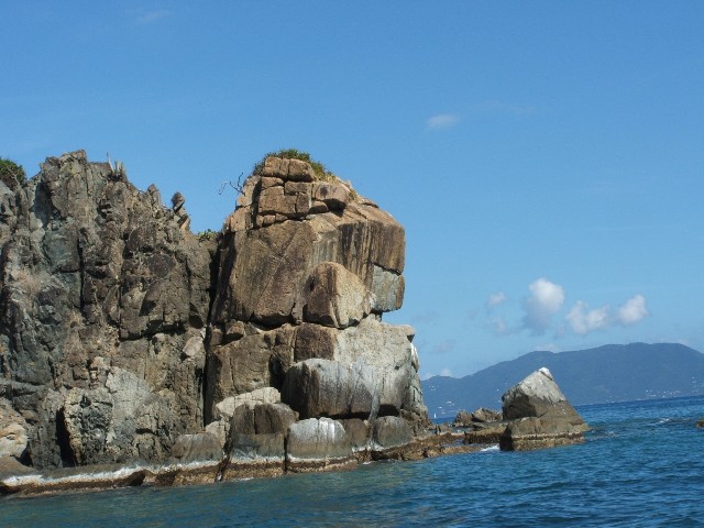 
Pull-and-be-Damned point, Jost van Dyke - obviously a tough headland to get around!