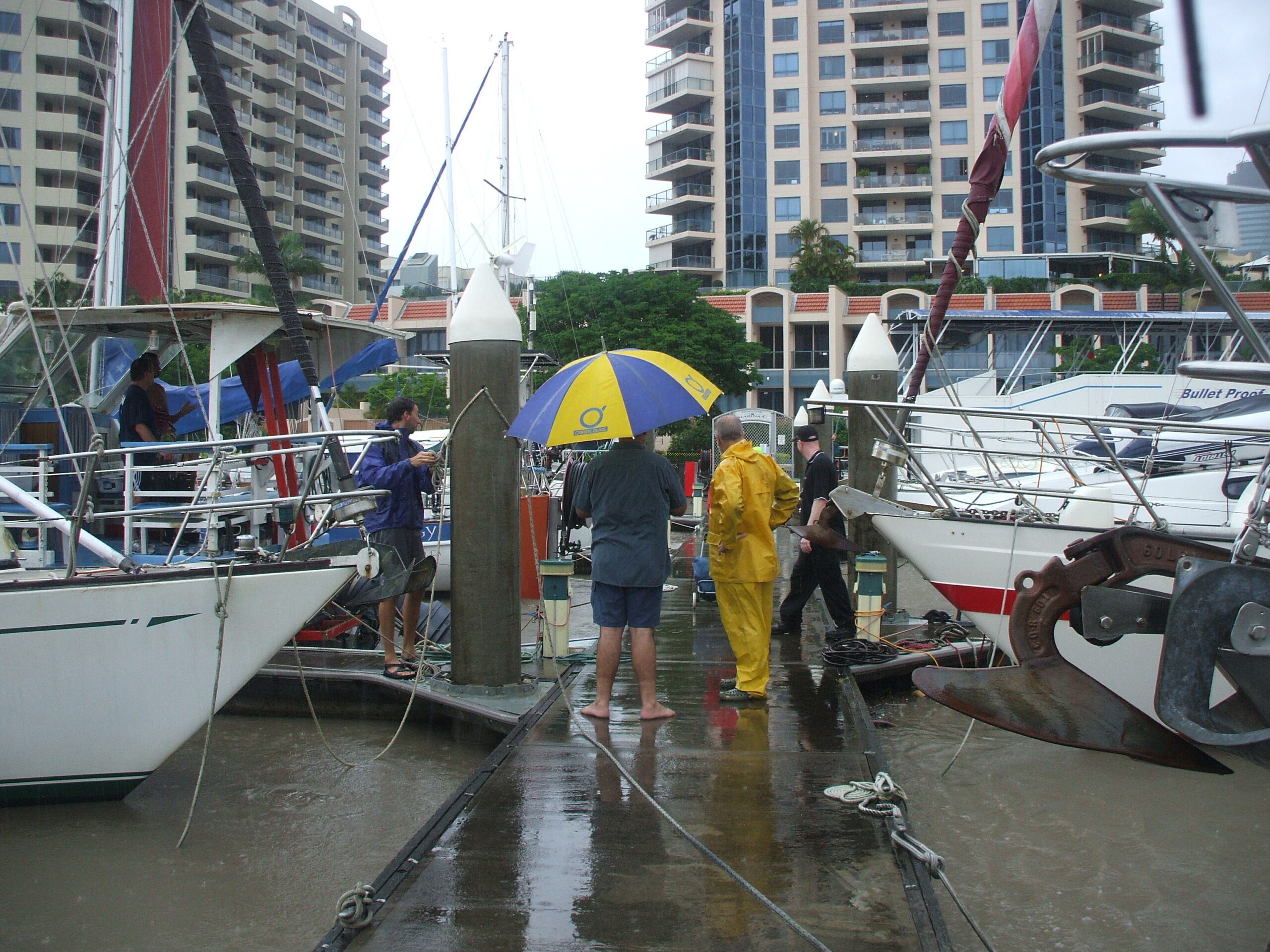 Still raining - and we discuss strategy...