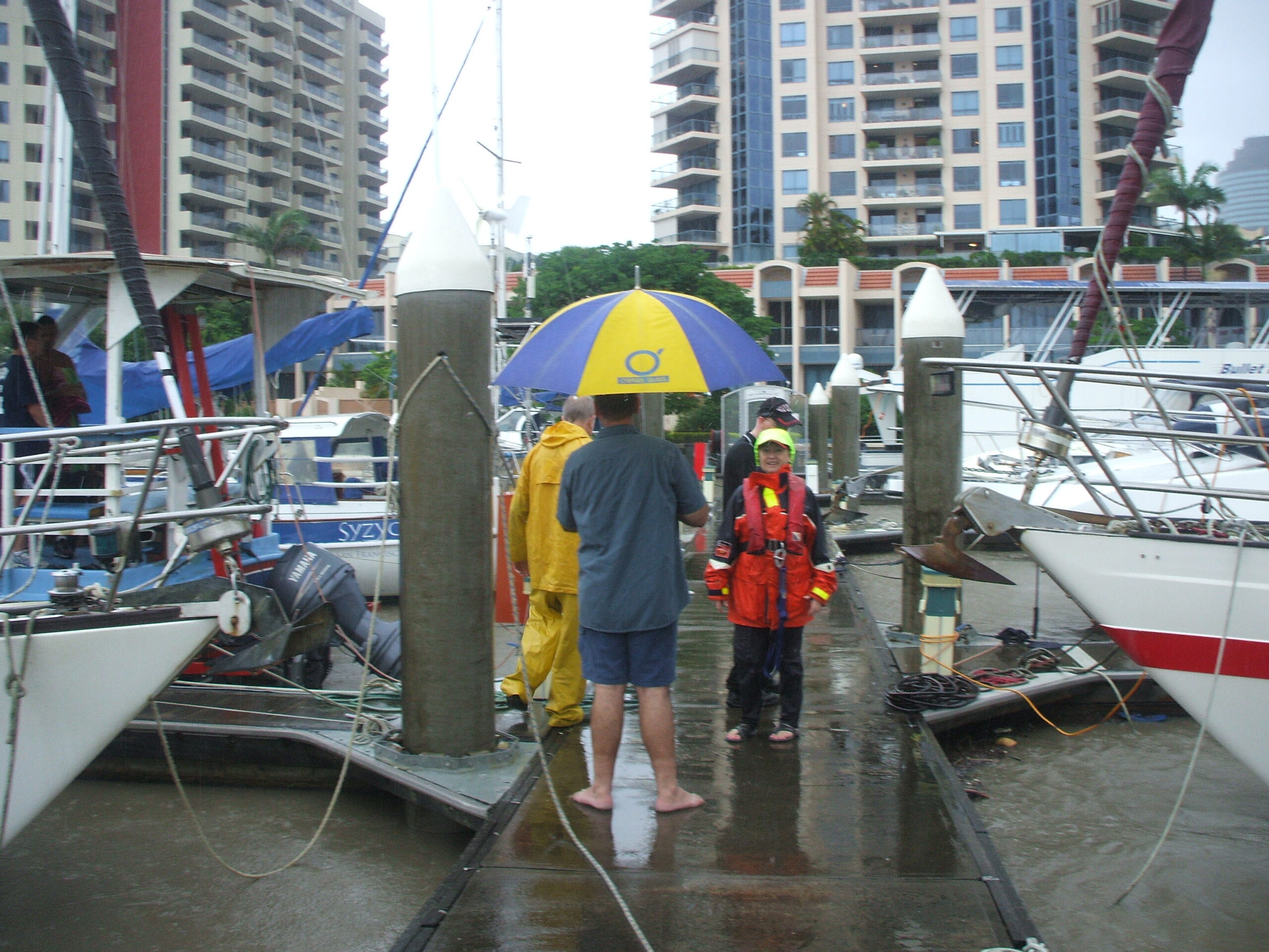 Still raining - and we discuss strategy...