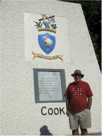 Captain Cook used this bay for refitting...
