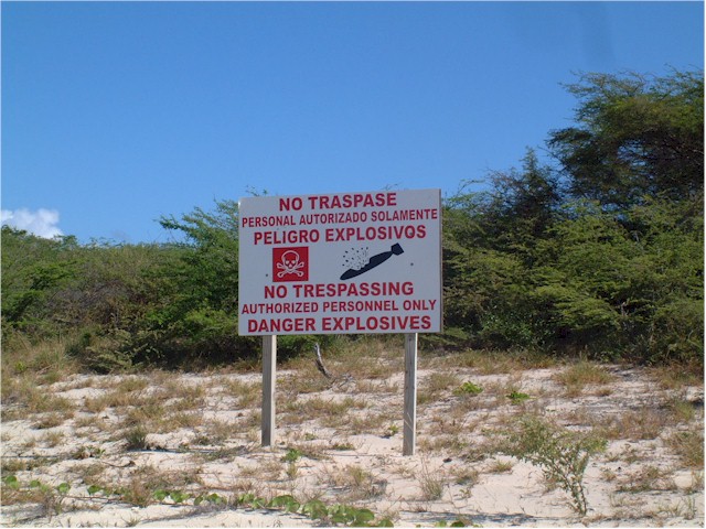 Balina del Sur, Vieques, used to be a missile test site for the US...