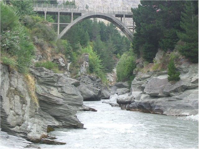 The Shotover River.
