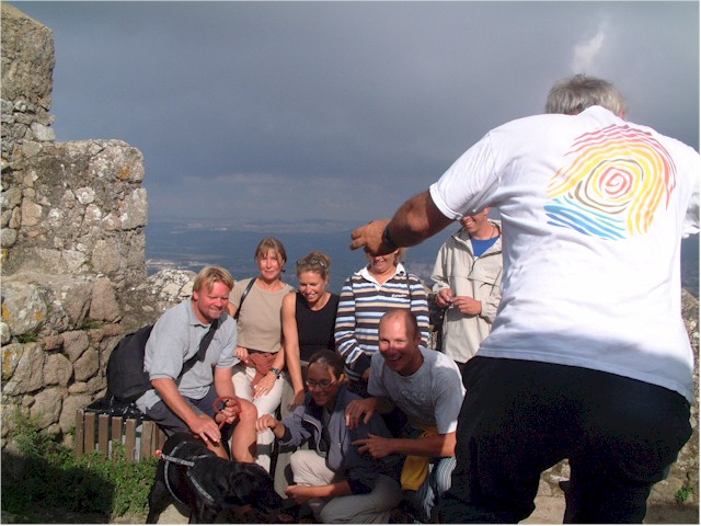 
Keith trying to take a group photo of us all!
