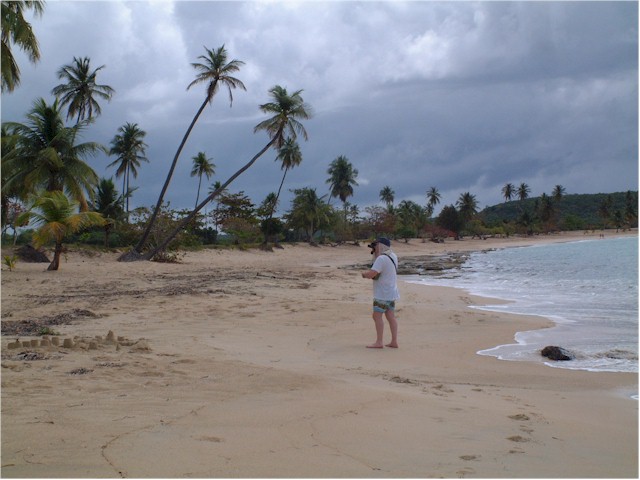 And Pat and Paul were amazed to have the beach to themselves.