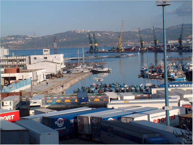 Tangiers harbour, Morocco.
