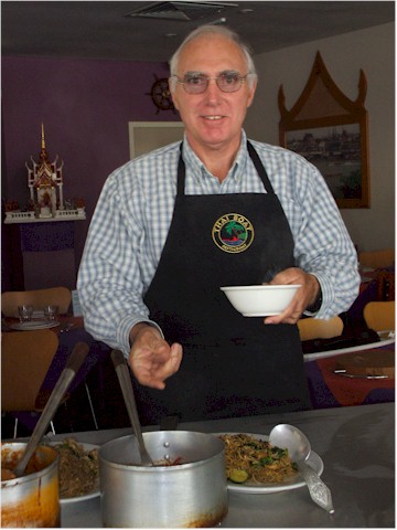 Keith enjoyed a Thai Cooking class (and Christine is enjoying the results!)  