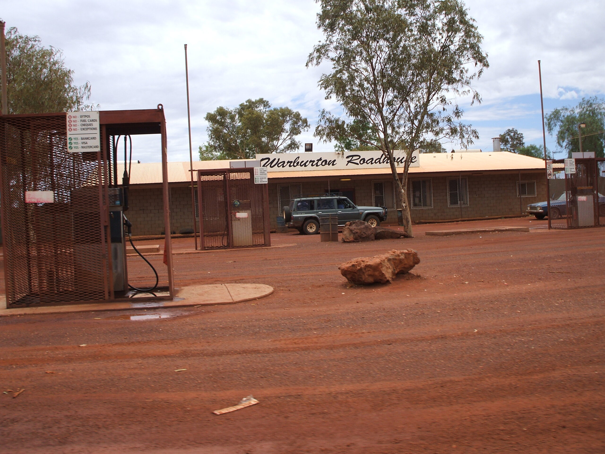 Warburton Roadhouse - a fuel stop only - we were recommended not to stay the night here...
