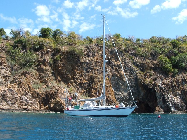Treasure Caves on Norman Island - one of the "Pirate" islands in the BVI