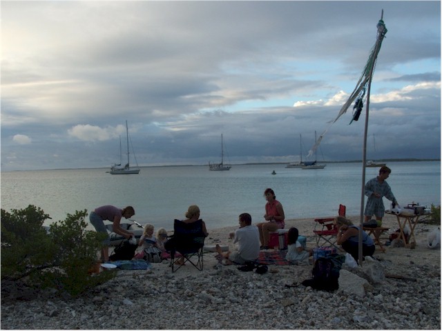 BBQ on the beach to celebrate mid-summer
