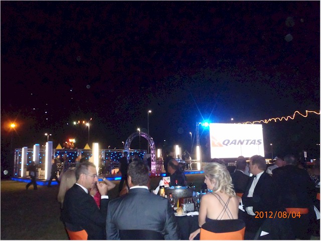 The Ball is held under the stars on the lawns of the Casino, with live entertainment & buffet dinner for about 2000 people...
