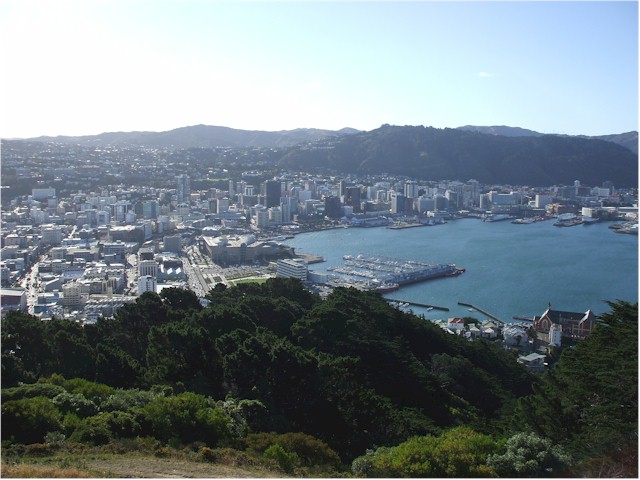 Wellington - official capital of New Zealand - set in a lovely protected harbour...
