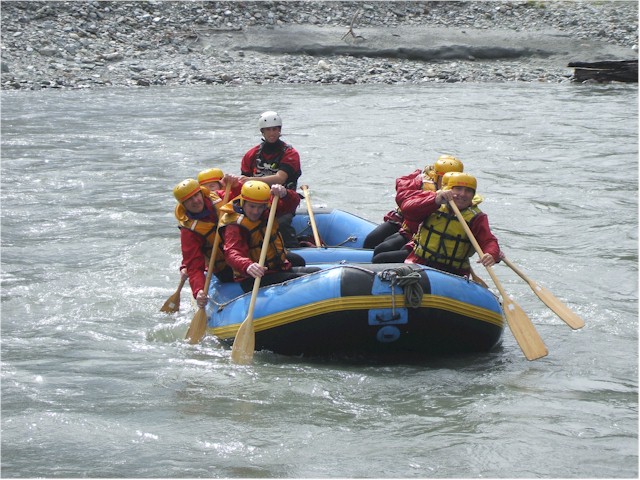 Keith was mad enough to do a Level 4 white water raft down the Shotover River!
