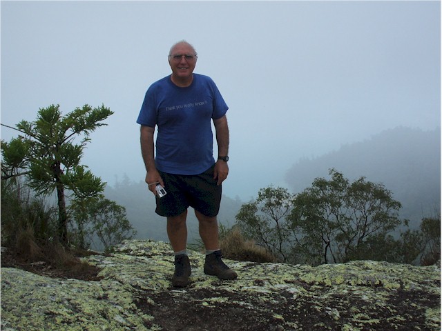 Keith climbed the highest point on Whitsunday Island with Lynn from Cutty Wren