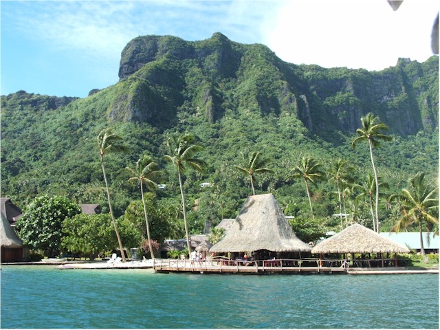 The Bali Hai Hotel on Moorea.
