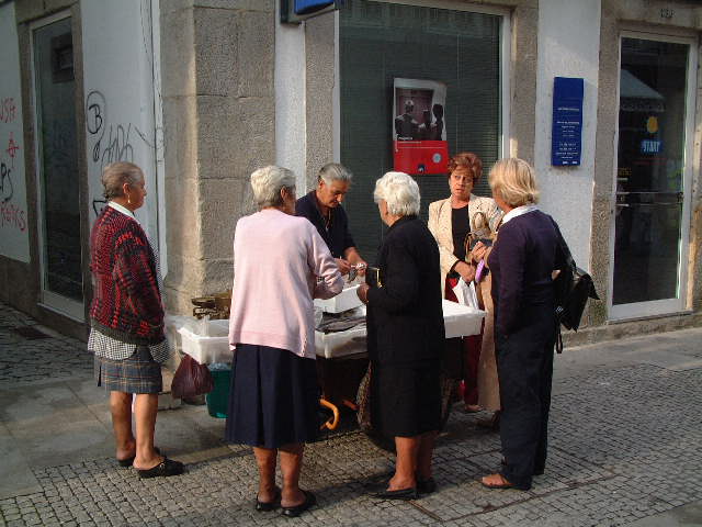 
Christine doing some shopping at the market.