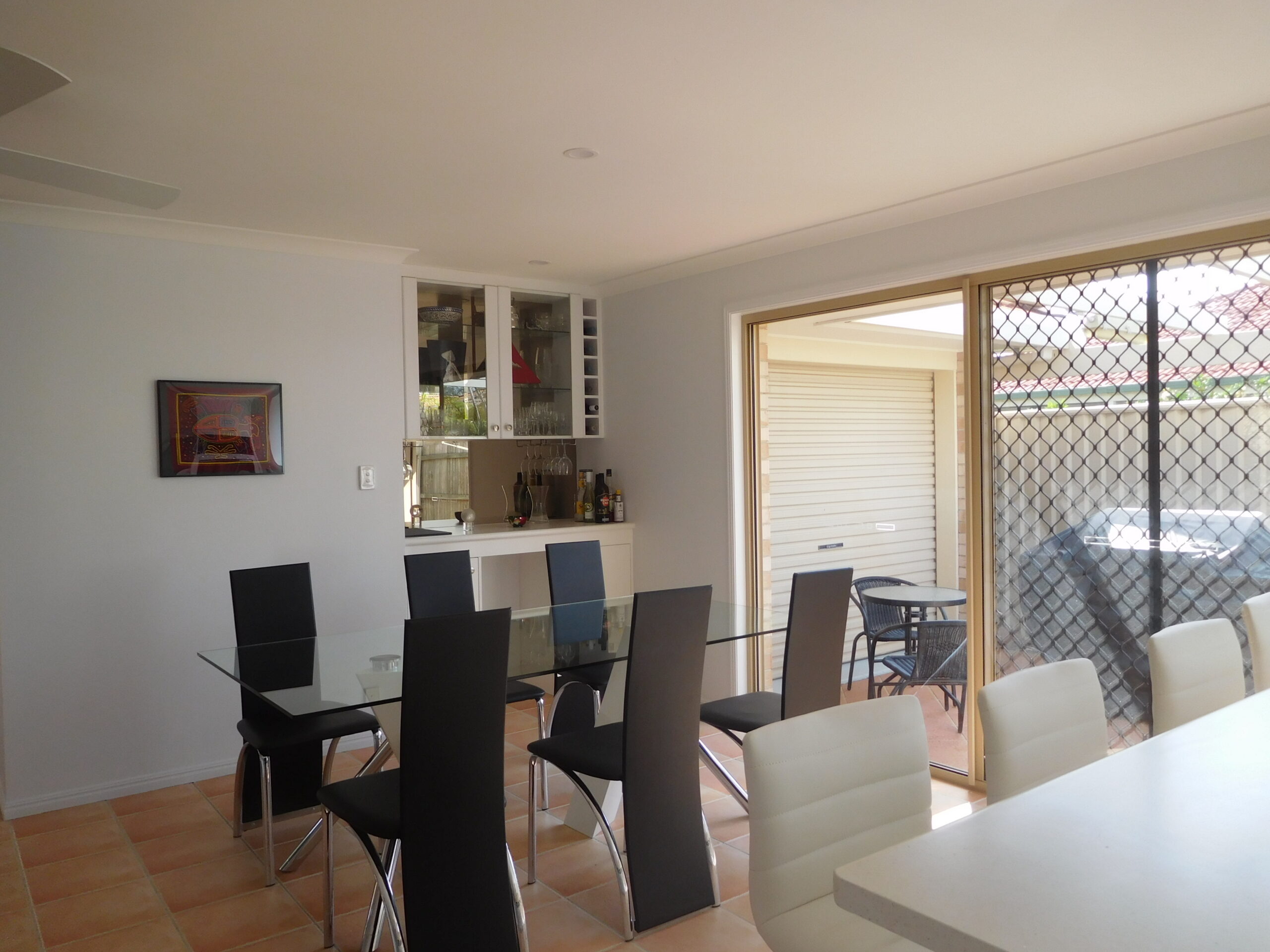 Our dining room, complete with furniture...