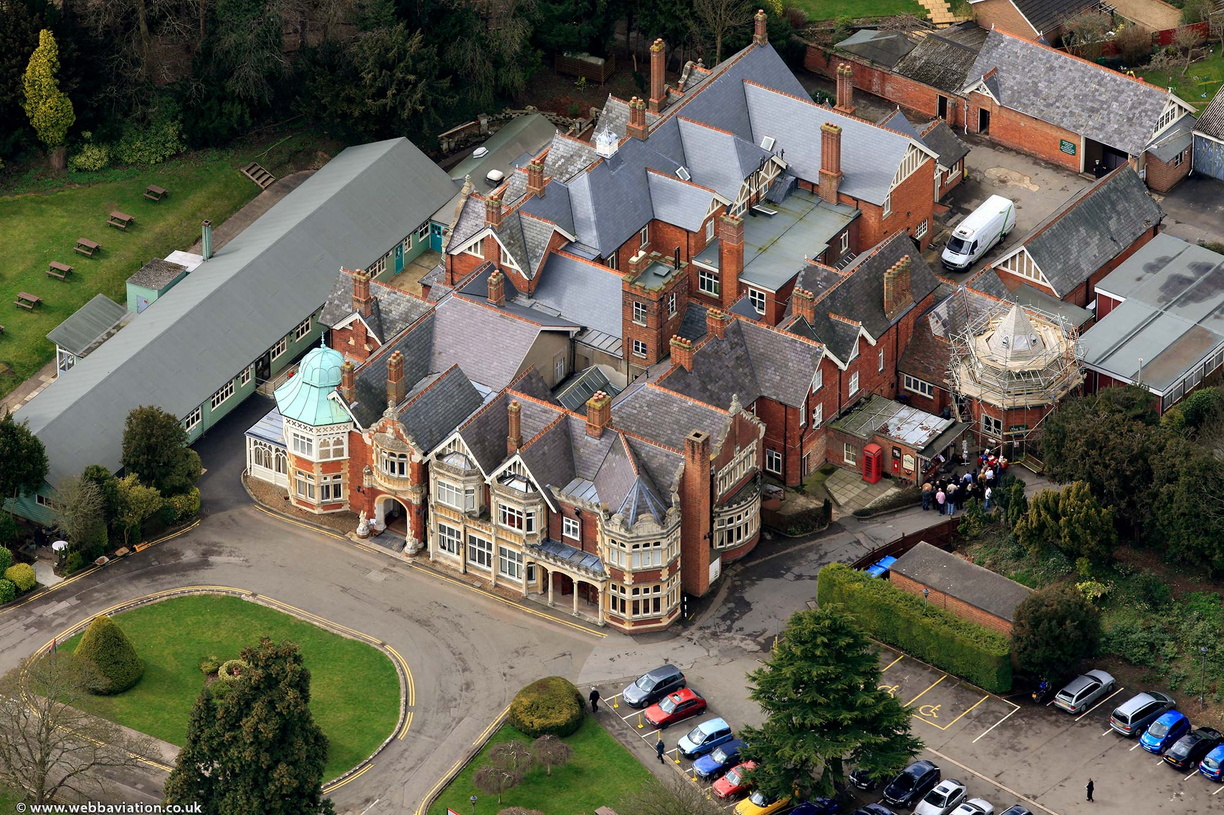 bletchley park aerial photograph
