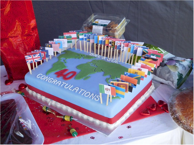 Their return coincided with their 40th Wedding Anniversary!