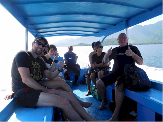 While there, Keith was able to do a dive on the coral, which was in good shape.