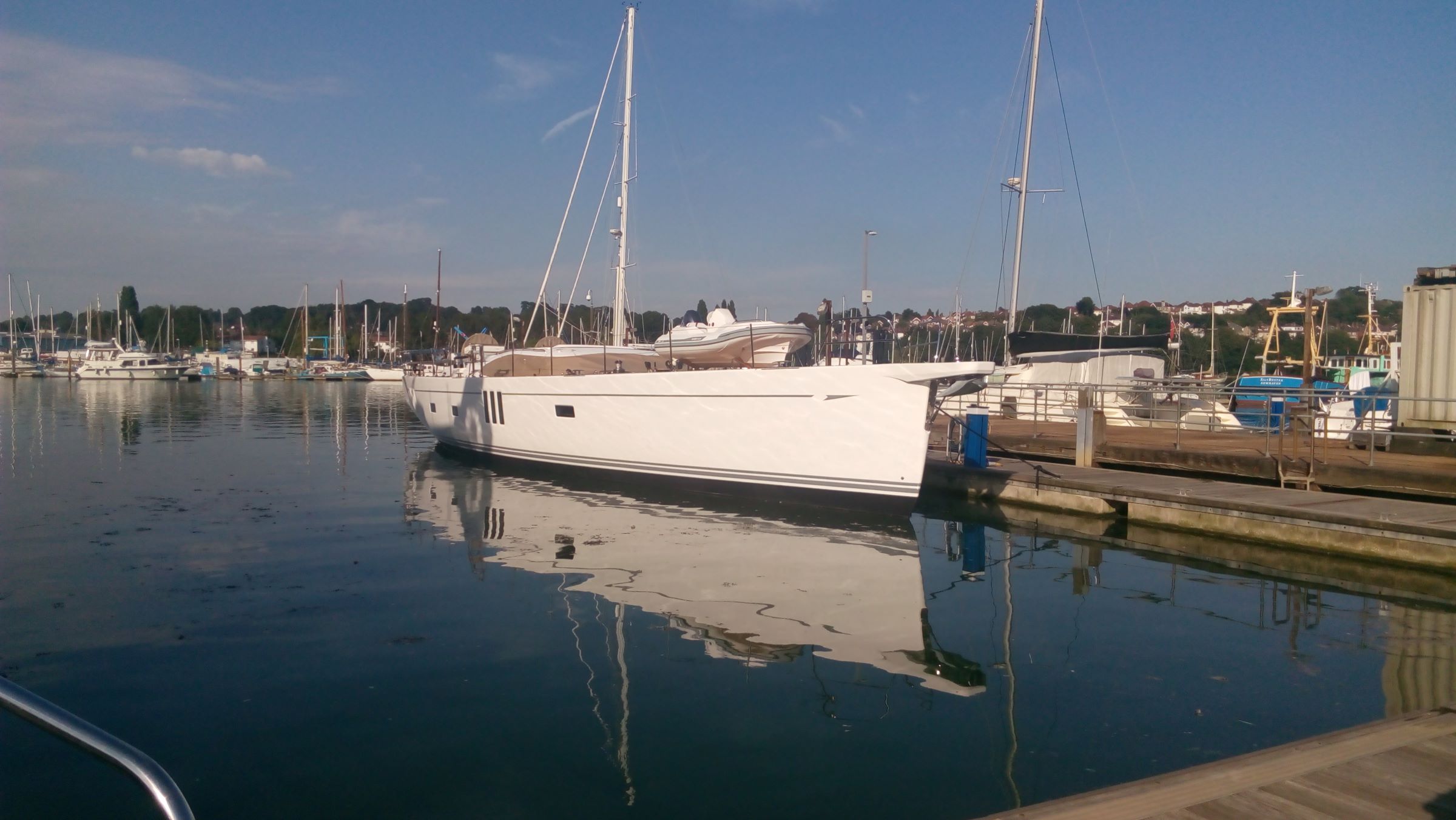 One of the completed Oyster Cruising Yachts.