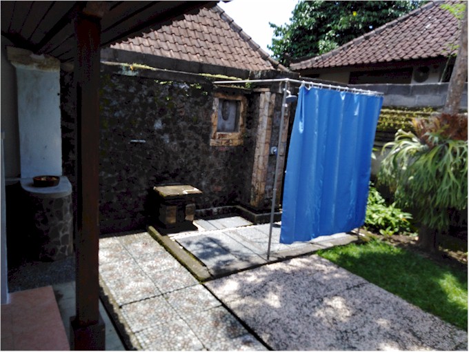 Once again, we had an outdoor bathroom...