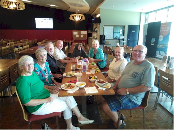 Another get-together with Ruth & Kelvin (and their Indonesian guest Yaya), Gail & Garry, and Phil & Cheryl (Adagio).