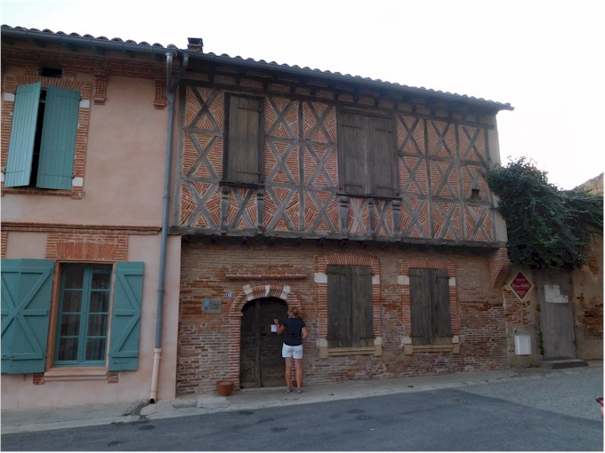 Exploring the medieval town of Montech.