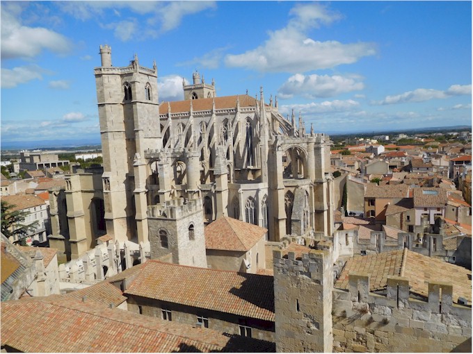 View of Narbonne from one of the towers - a beautiful city...