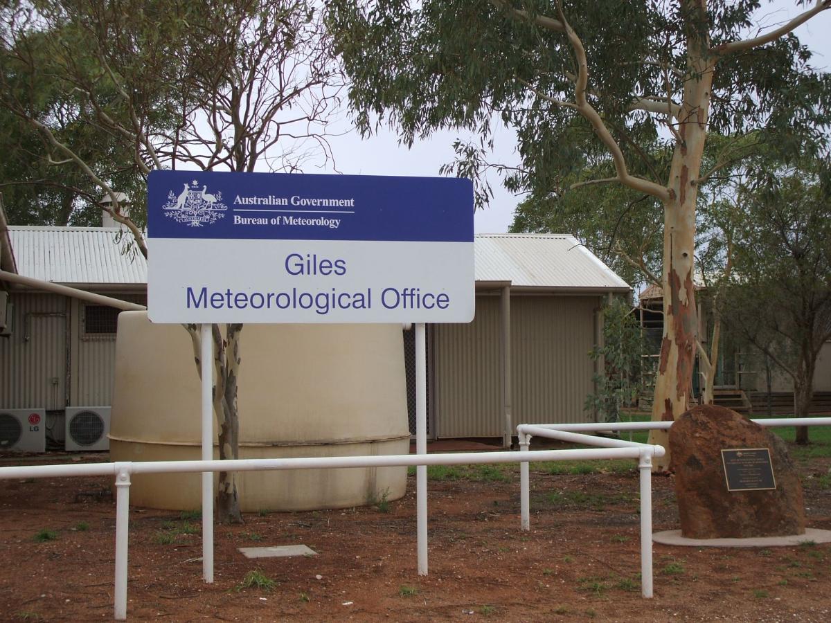 Giles Weather Station - two meteorologists at a time are posted here for six months - in the middle of nowhere.