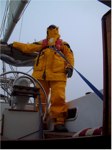 We even had to put on our winter wet weather gear!