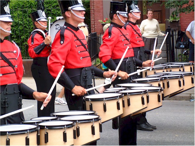 We watched the Bunker Hill parade...
