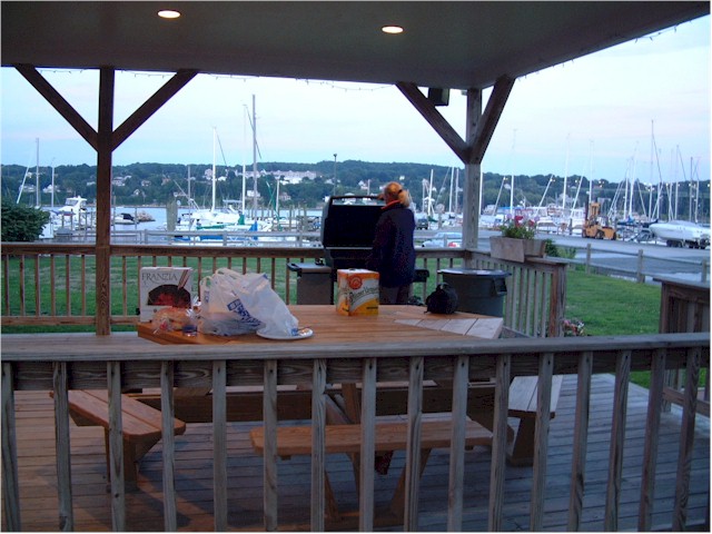 We hauled out at Brewers Sakonnet Marina - while we returned to the UK for Emily's graduation...
