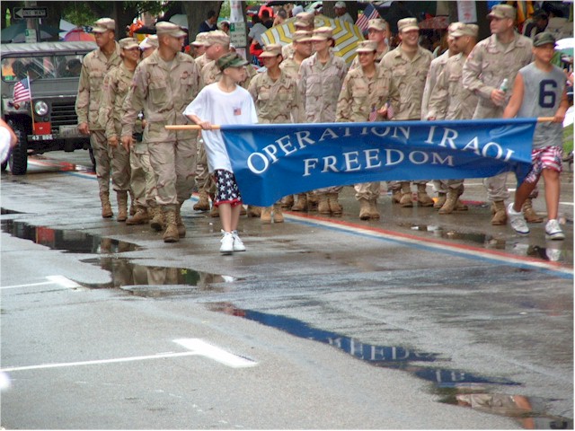 The Bristol 4th July parade - Military units...
