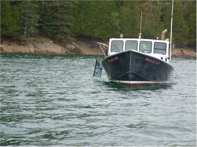 The only other boats out at that season were the lobster men...