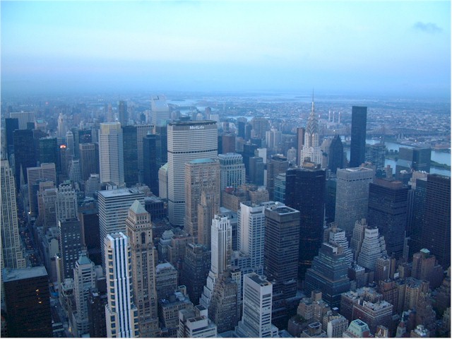 
The Empire State Building - view from the top...
