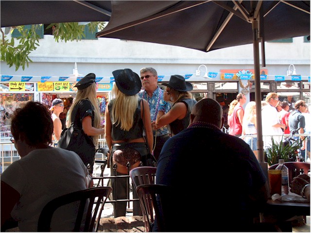 Fantasy Fest in Key West - Duval Street was closed to traffic so people could parade...
